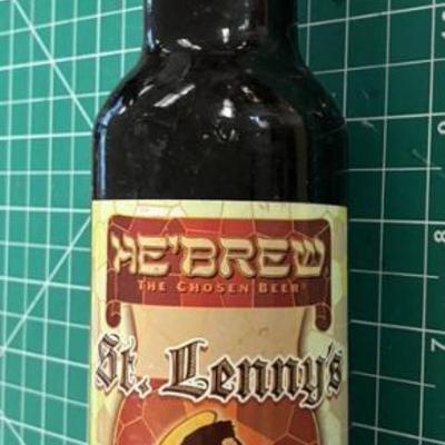 LG5237 He'Brew St Lenny's Shinaltz Brewing Beer ALE IPA Lager Tap Handle Knob $20.00 