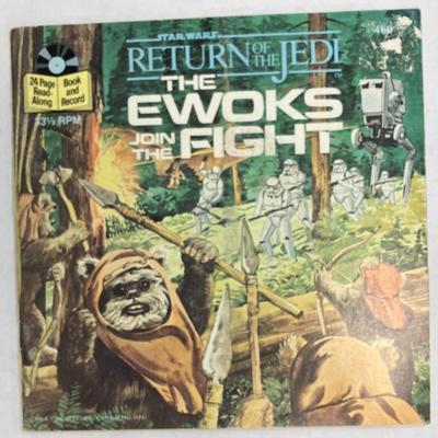 Vtg 1983 Star Wars Return of the Jedi Read-Along Book Record #460 Ewok AAA2342 $30.00 