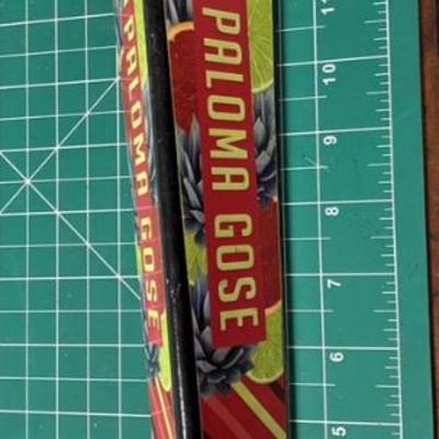 Lg5252 tin roof brewing paloma gose beer ale ipa tap handle knob 20.00