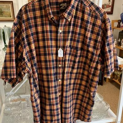 Rue 21 Plaid Short Sleeve Size XL Big & Tall Cotton Shirt AAA2581 $20.00 Airline HWY New Orleans LA 70118 By Appointment 10-4 M-S
