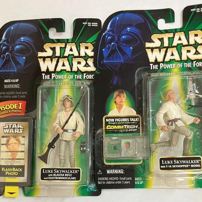 Star Wars Power of the Force Luke Skywalker x 2 Action Figures AAA2522 $29.99