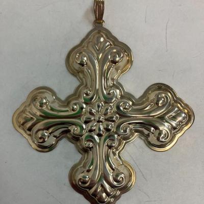 Reed & Barton 2016 Sterling Silver Christmas Cross Ornament AAA2499 $55.00