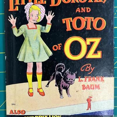 Antique 1939 little dorothy and toto of oz by l frank baum aaa2397jm