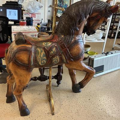 Aaa5900 1890s carousel horse about 5 feet tall aaa5900 2,500.00