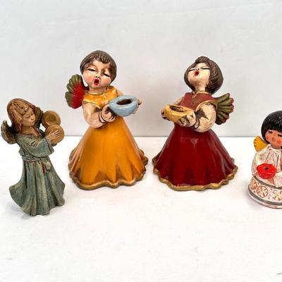 Lot #111 Vintage Angel Figurines (Including 2 Bozner Engelton Italian)
