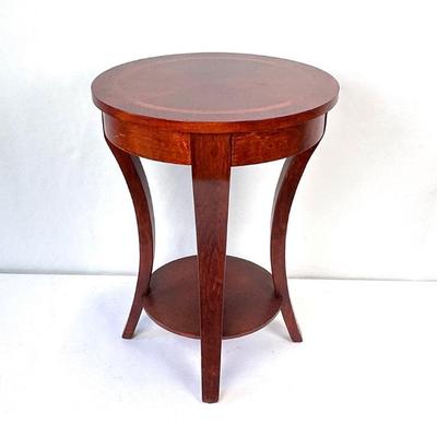 Lot #63 Vintage Round Mahogany Side/Lamp Table