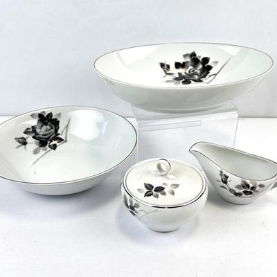 Sale Photo Thumbnail #34: Lot #31 Vintage Fukagawa Arita Fine China Dinnerware Pattern #704 "Princess" - 5 pc Place Settings, Service for 4, 20 pieces