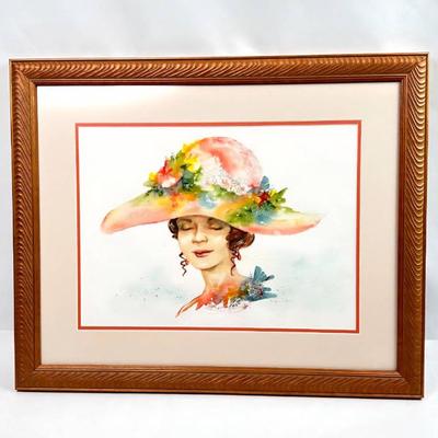 Lot #21 Original Vintage Watercolor Painting Signed Sunny Lee