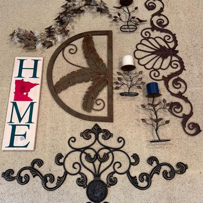 Mystery Lot: Metal Home Decor