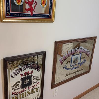 Bar Mirrors Representing Scotland 
