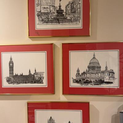 London Prints - 4pcs