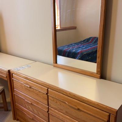 Oak Bedroom Set - 6PCs 