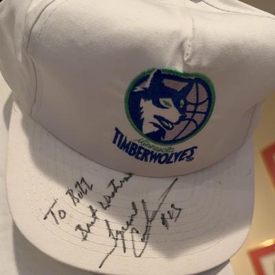 Basketball Memorabilia -including signed cap