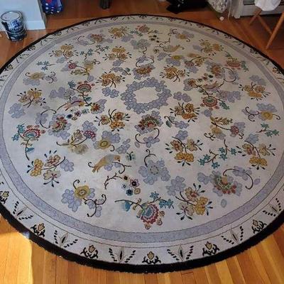 Round Hand Hooked Rug 8 X 8