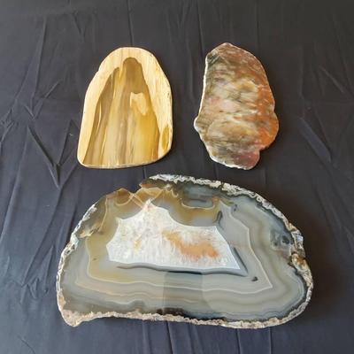 (3) Natural Patterned Stone