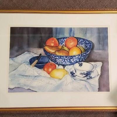 Beautifully Framed Original Watercolor