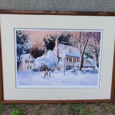 Watercolor "Afterglow" By Joseph Occhipinti 662/777 Signed