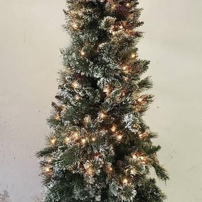 6.5 ft Artificial "Potted" Tree With Lights