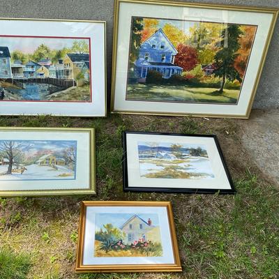 Framed Watercolor Paintings