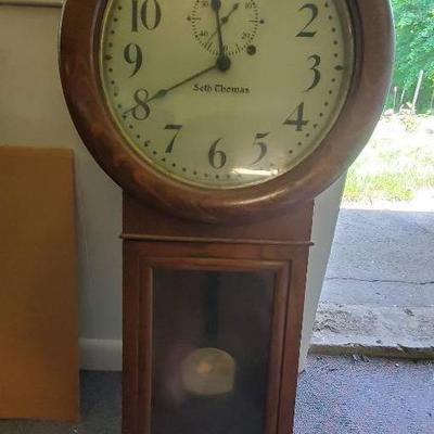 Seth Thomas Long Wall Clock