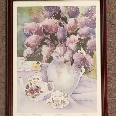 Local Artist- Mary Ann Wordsworth Original Signed Watercolor 133/200
