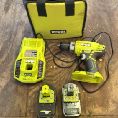 Drill, Battery Port Charger & Lithium  Ion Batteries