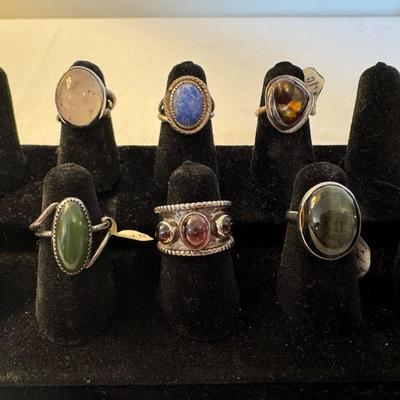 (6) Costume Jewelry Rings