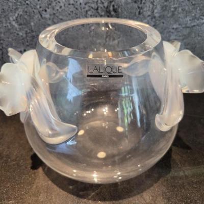 Lalique Orchidee vase