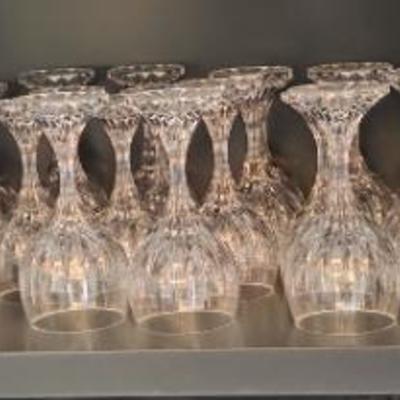 Baccarat crystal wine glasses. 20 Red wines, 20 White wines