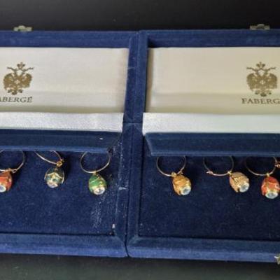 Faberge wine pendants