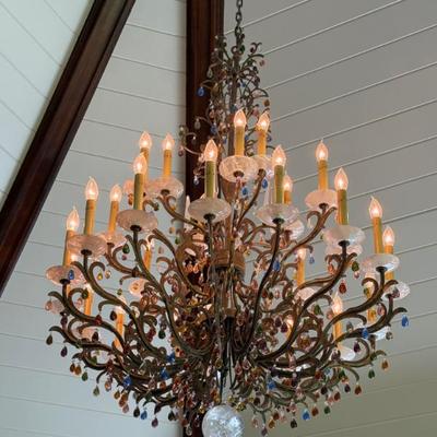 Multi color Crystal chandelier 