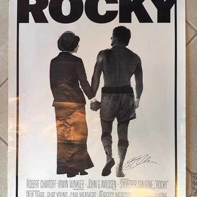 Autographed Rocky Film Poster