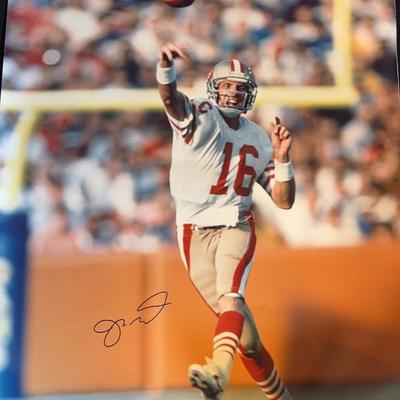 Joe Montana Signed Poster 