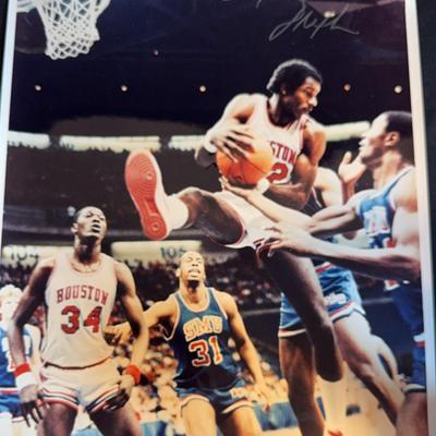 Clyde Drexler Signed Poster 