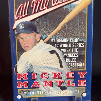 Signed Mickey Mantle Book