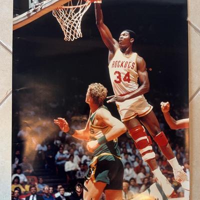 Hakeem Olajuwon Autographed Poster