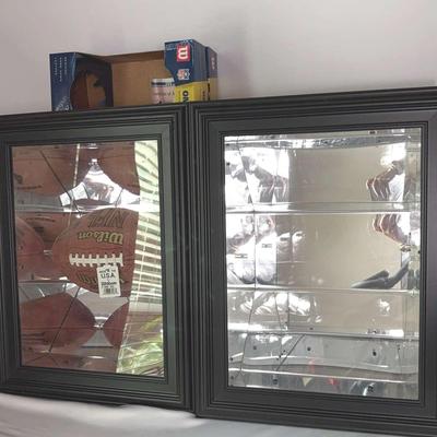 Football Display Case With Mirror I (2) 