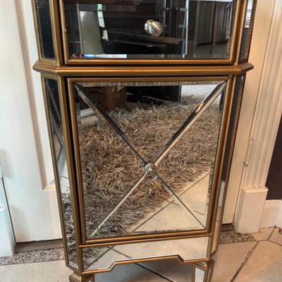 Mirrored Side Table 