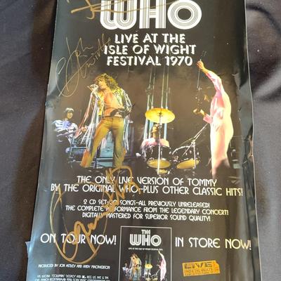 Autographed Poster-The Who
