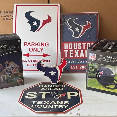 Texans Lawn Decor, Team Light, Inflatable Helmet, Truck Hitch