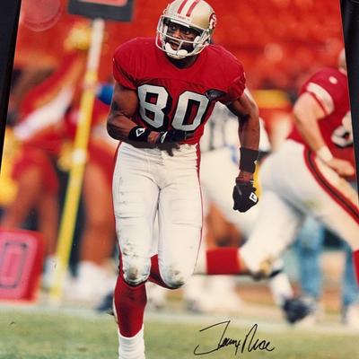 Jerry Rice Signed Poster