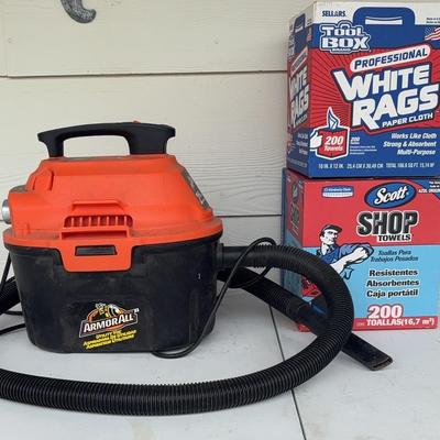 Shop Vac And Shop Towels
