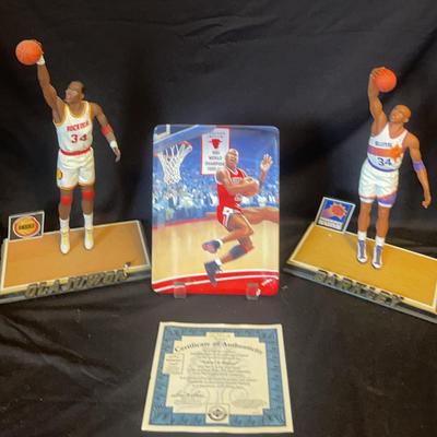 Charles Barkley And Hakeem Olajuwon Collectible Figurines
