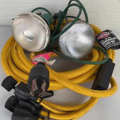 Generator Adapter Cord & Yard Lights
