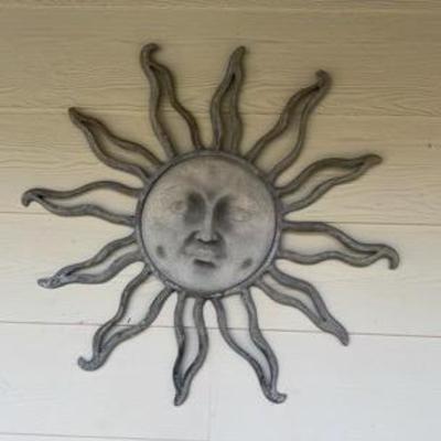 Metal Sun Wall Decor