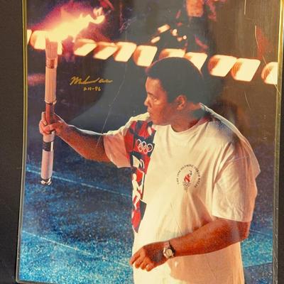 Muhammad Ali Signed Poster- Olympics 1996