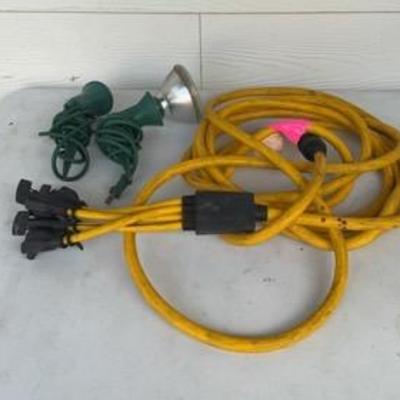 Generator Adaptor Cord Set & Yard Lights #1