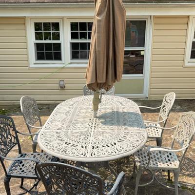 Metal Patio Outdoor Table & Chair Set