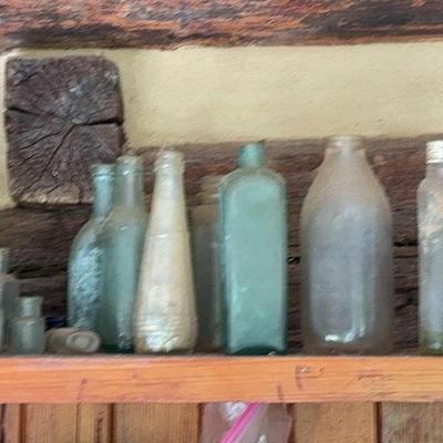 Assortment of Vintage Glass Bottles & More