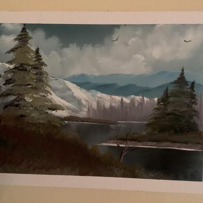 Mountain Lake Scene by Ben Saunders